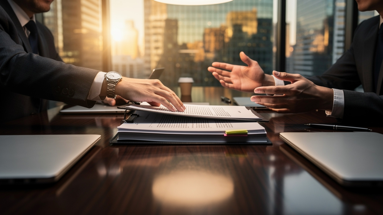 Broadcast licensing contract negotiation between two professionals